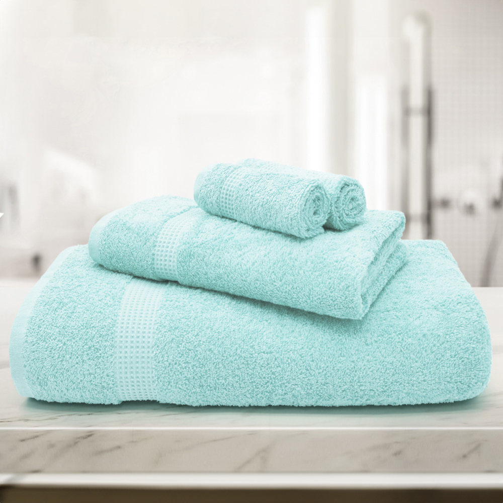 Mayfair Egyptian Cotton Seafoam Hand Towel Set of 2 Image 2