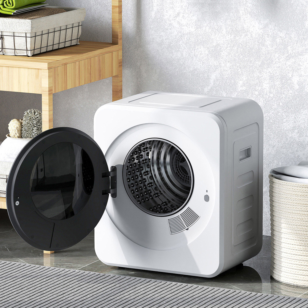 HOMCOM White Compact Vented Tumble Dryer Machine 4kg 800W Image 2