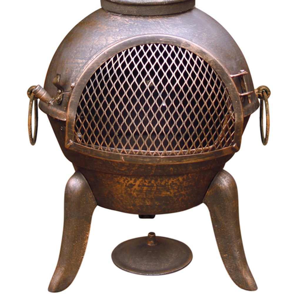 Gardeco Granada Large Cast Iron Chimenea Image 2