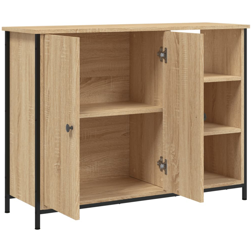 vidaXL 2 Door 3 Shelf Sonoma Oak Sideboard Image 5