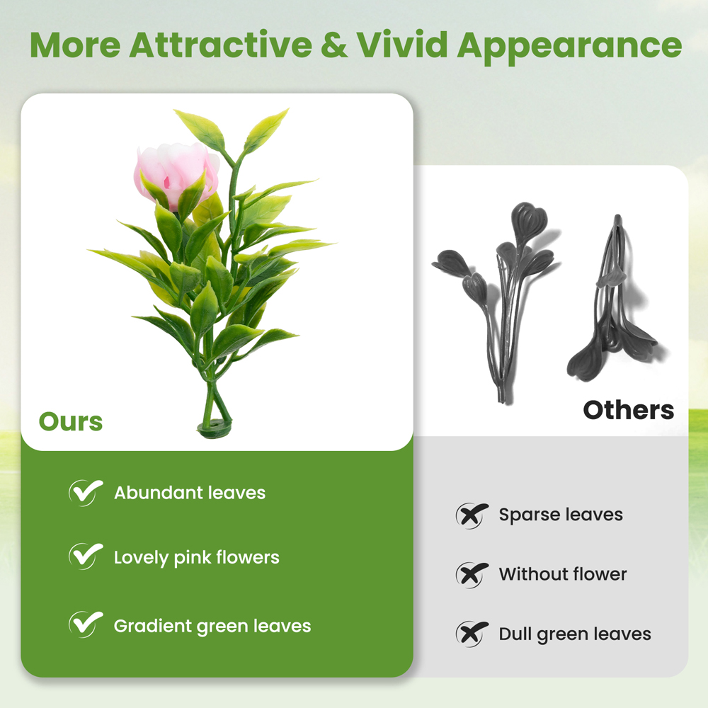 Costway 2 Piece Topiary Balls Artificial Plant with Pink Flowers Image 8