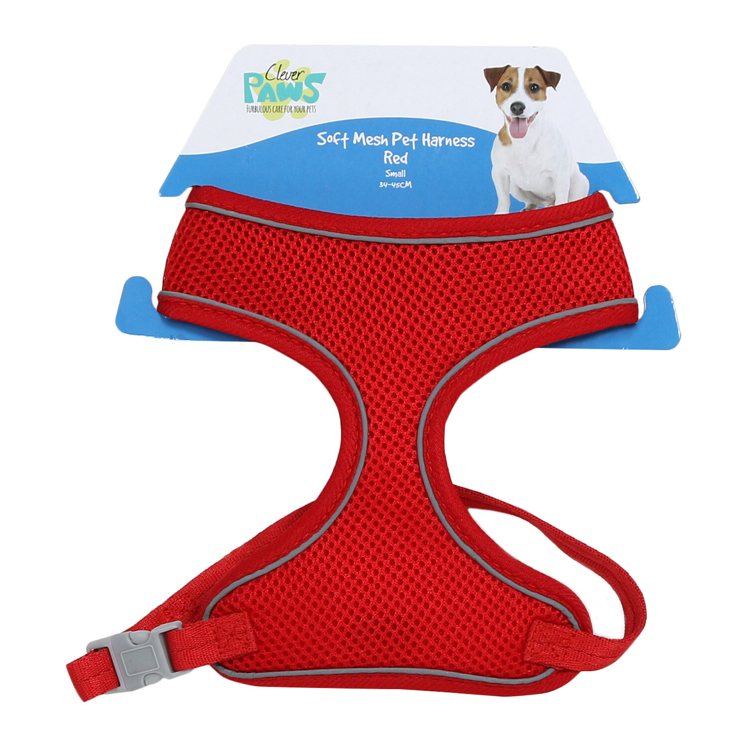 Soft Mesh Pet Harness - Red / Small Image