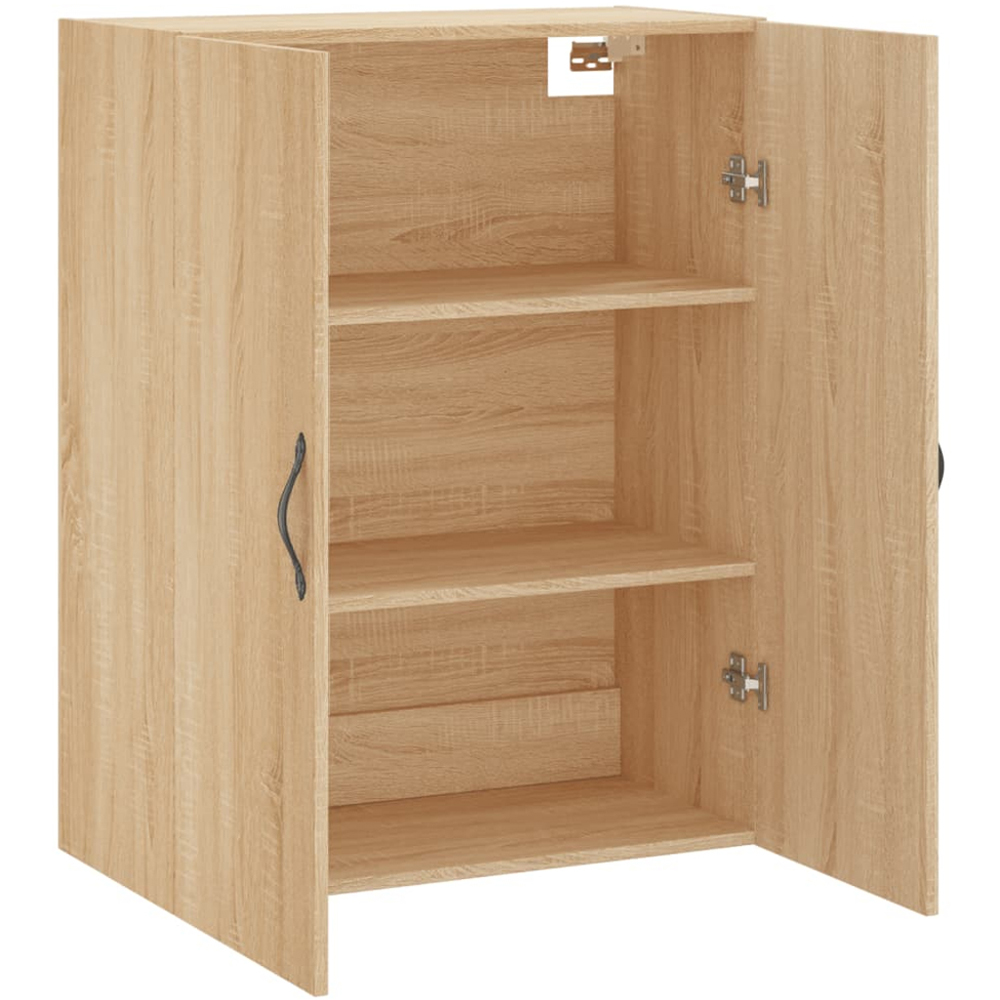 vidaXL 2 Door Brown Sonoma Oak Wall Mounted Cabinet Image 4