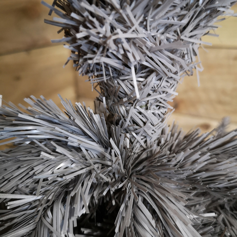 Samuel Alexander Grey Wrapped Pencil Pine Artificial Christmas Tree with 460 Tips 8ft Image 7