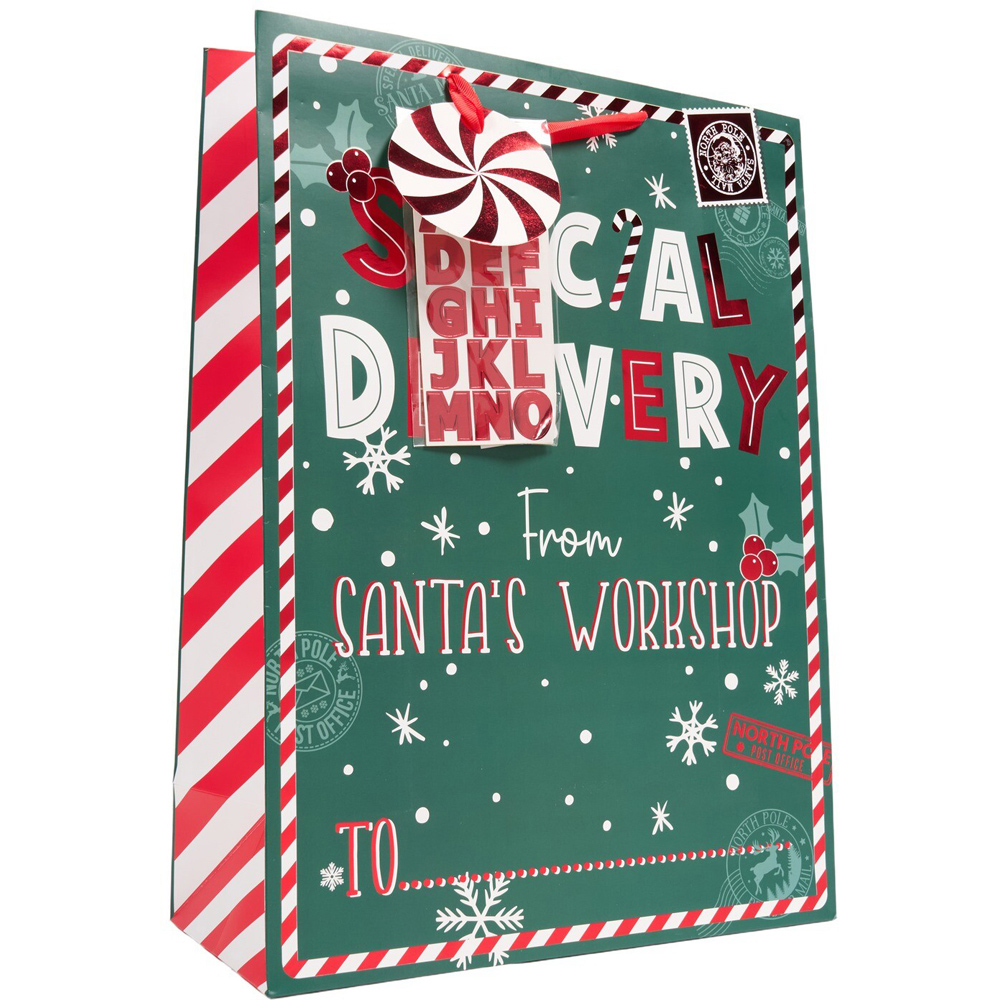 Special Delivery from Santa's Workshop Gift Bag Extra Large Image 4