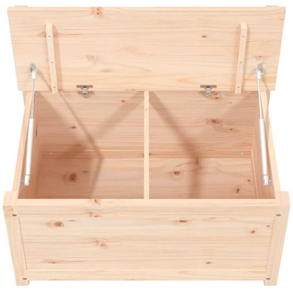 vidaXL Natural Solid Wood Pine Storage Bench 80 x 41 x 77cm Image 7