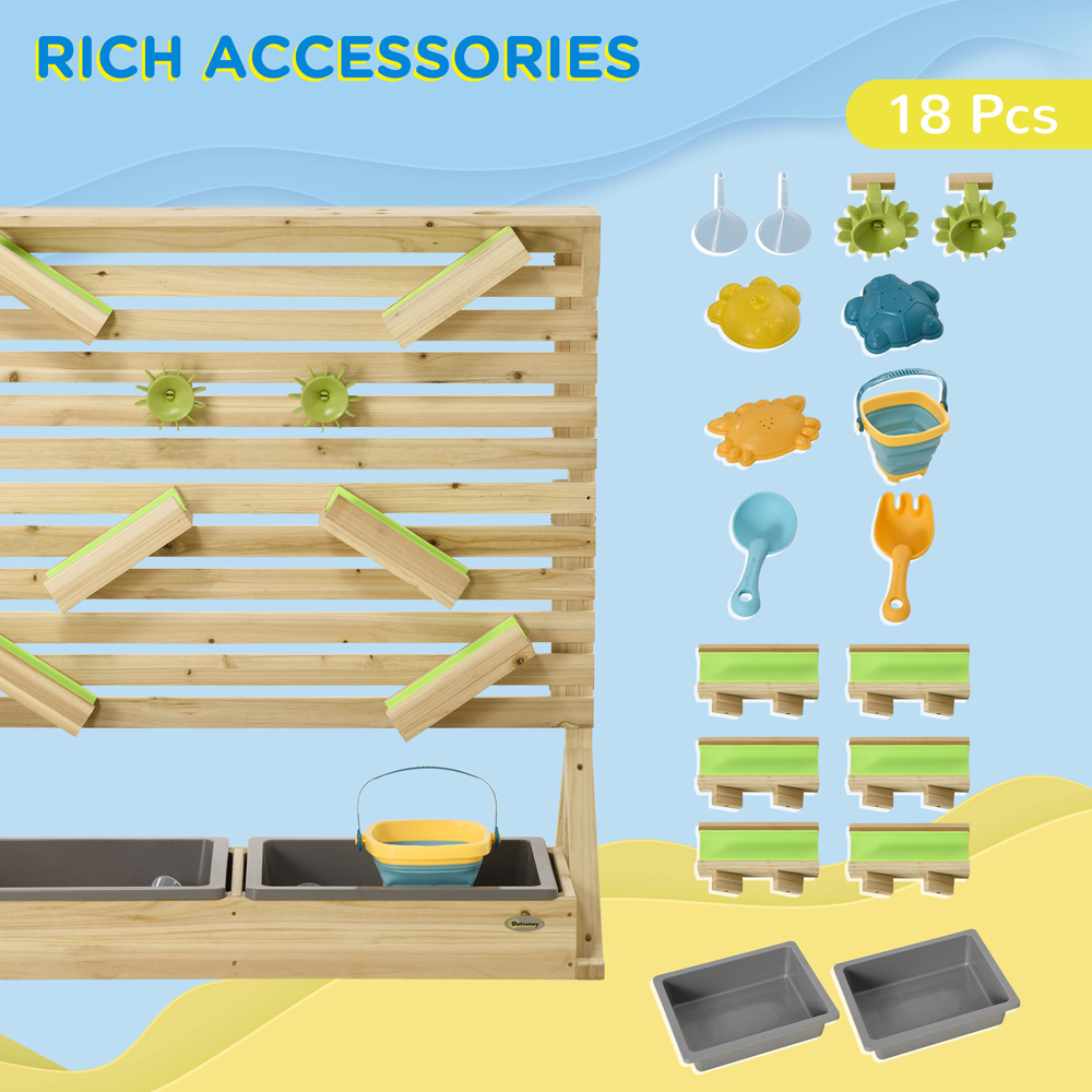 Outsunny Kids 18 Piece Running Water Play Set Image 6