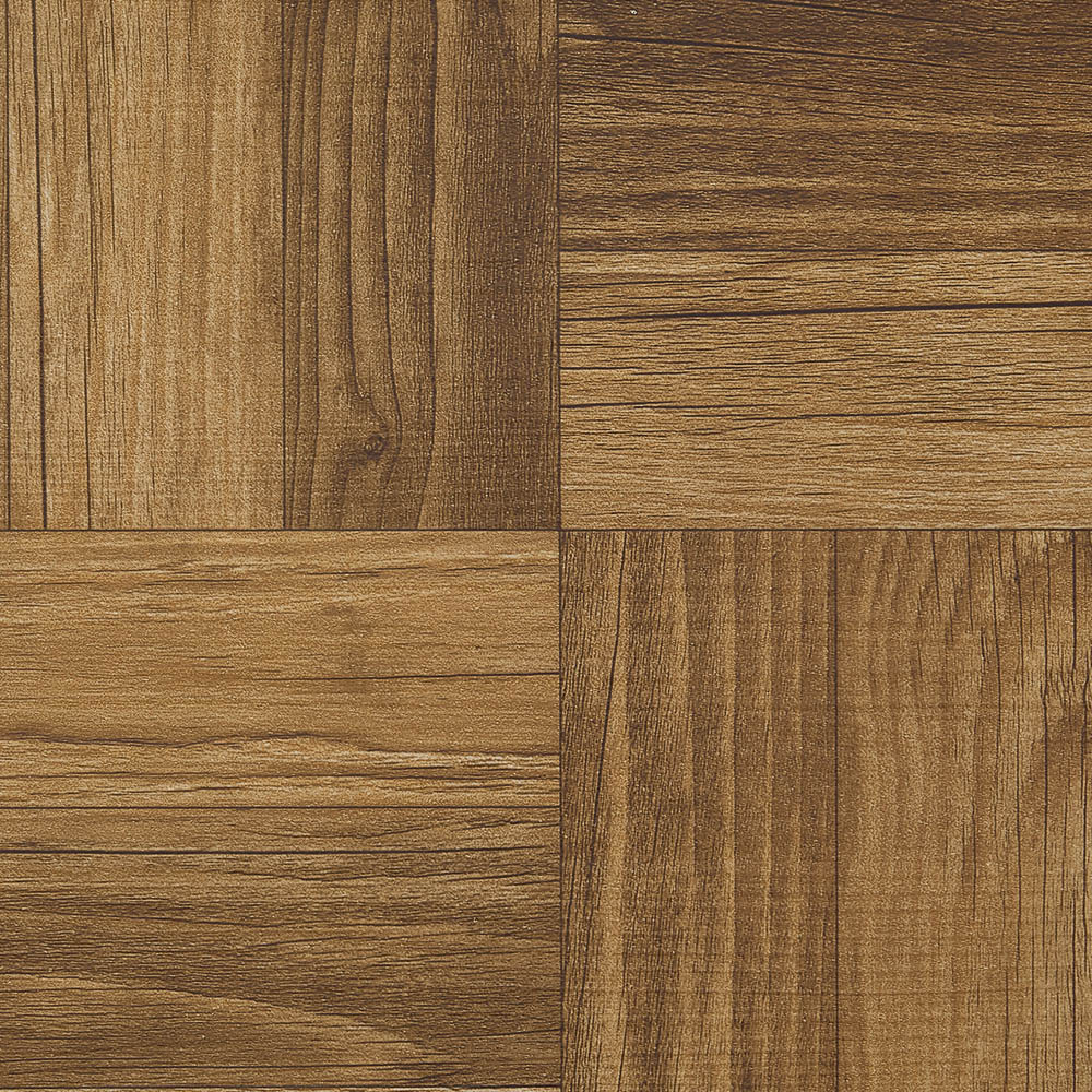 Living and Home Parquet Brown Self-Adhesive PVC Flooring Tile 10 Pack Image 3