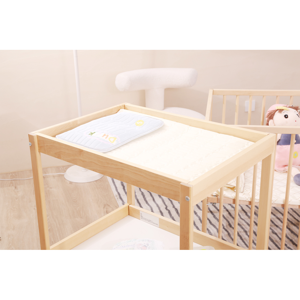 FurnitureHMD Single Shelf Wooden Baby Diaper Changing Table Image 4