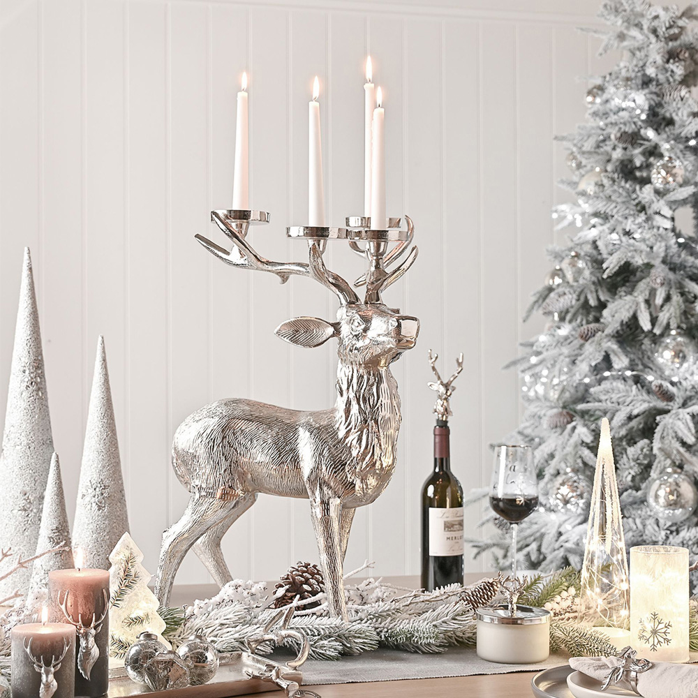 The Christmas Gift Co Snowy Christmas Garland with Pinecones 165cm Image 2