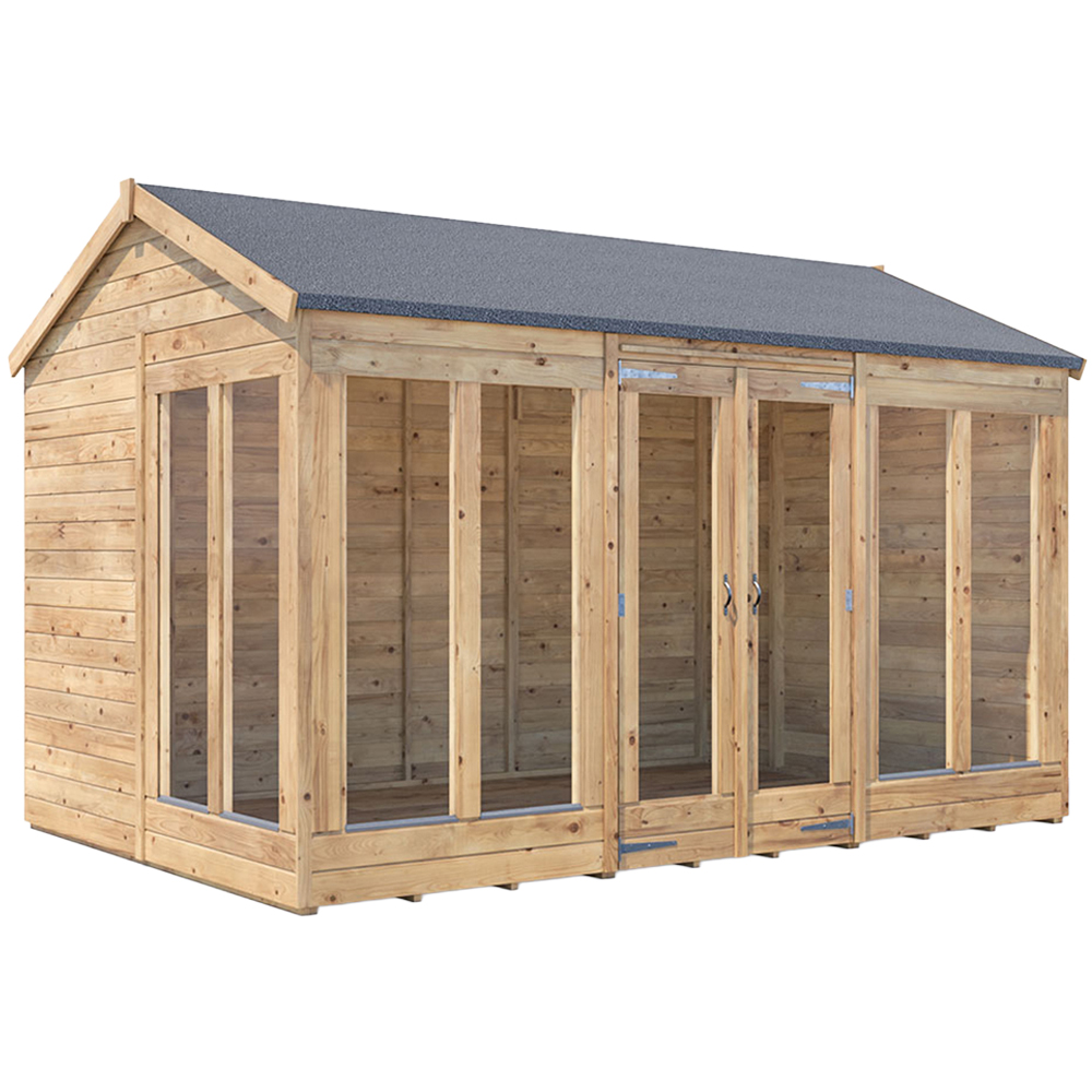 Dunster House RagePanda 12 x 8ft Brown Reverse Superfelt Apex Summerhouse Image 1
