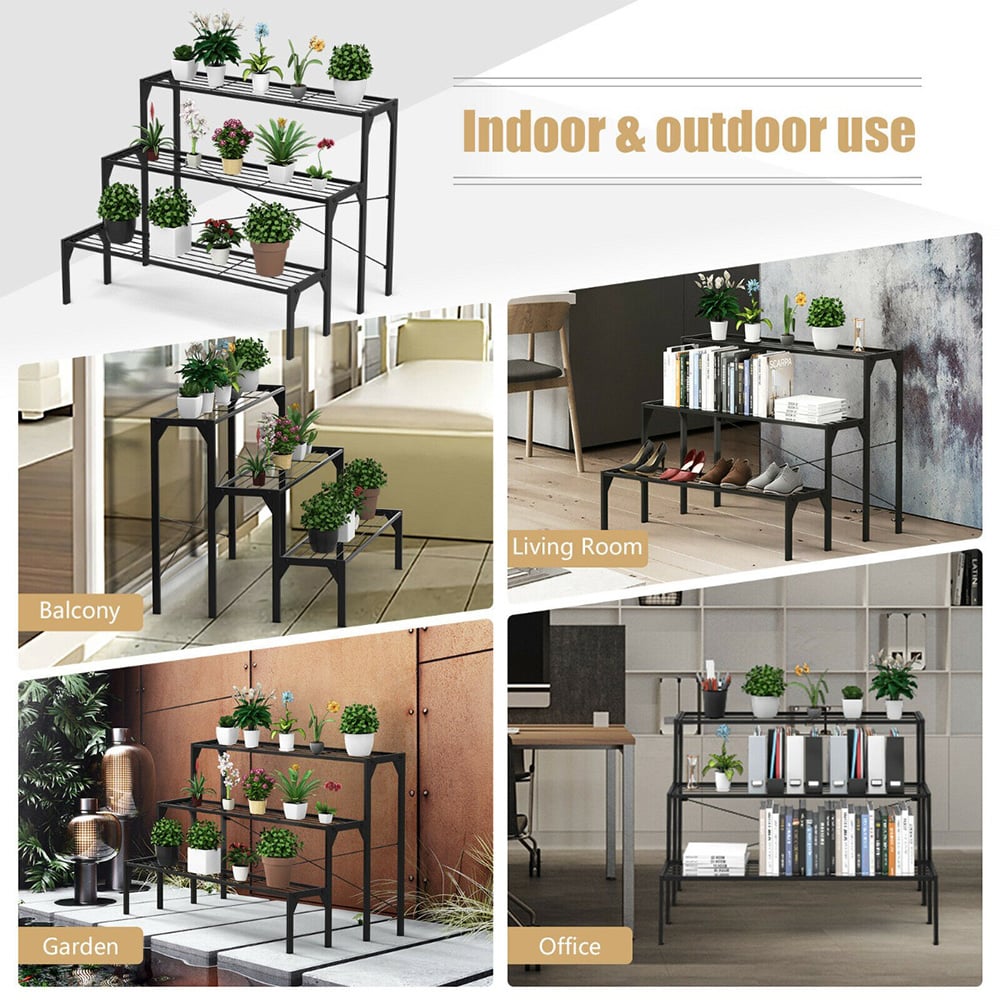 Costway 3 Tier Steel Plant Stand Image 6