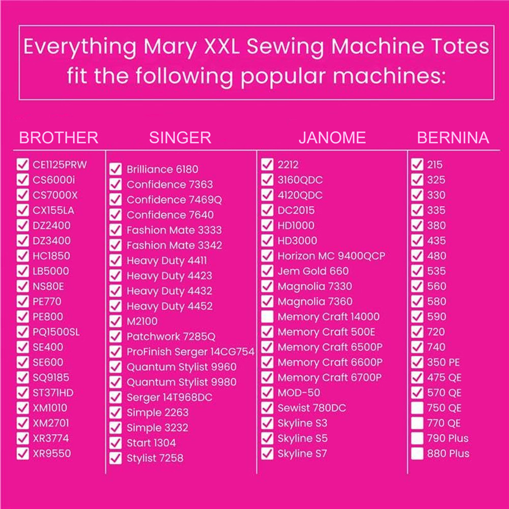 Everything Mary EVM14467-1 Quilted Black Collapsible Rolling Sewing Machine Case 71 x 35 x 36cm Image 6