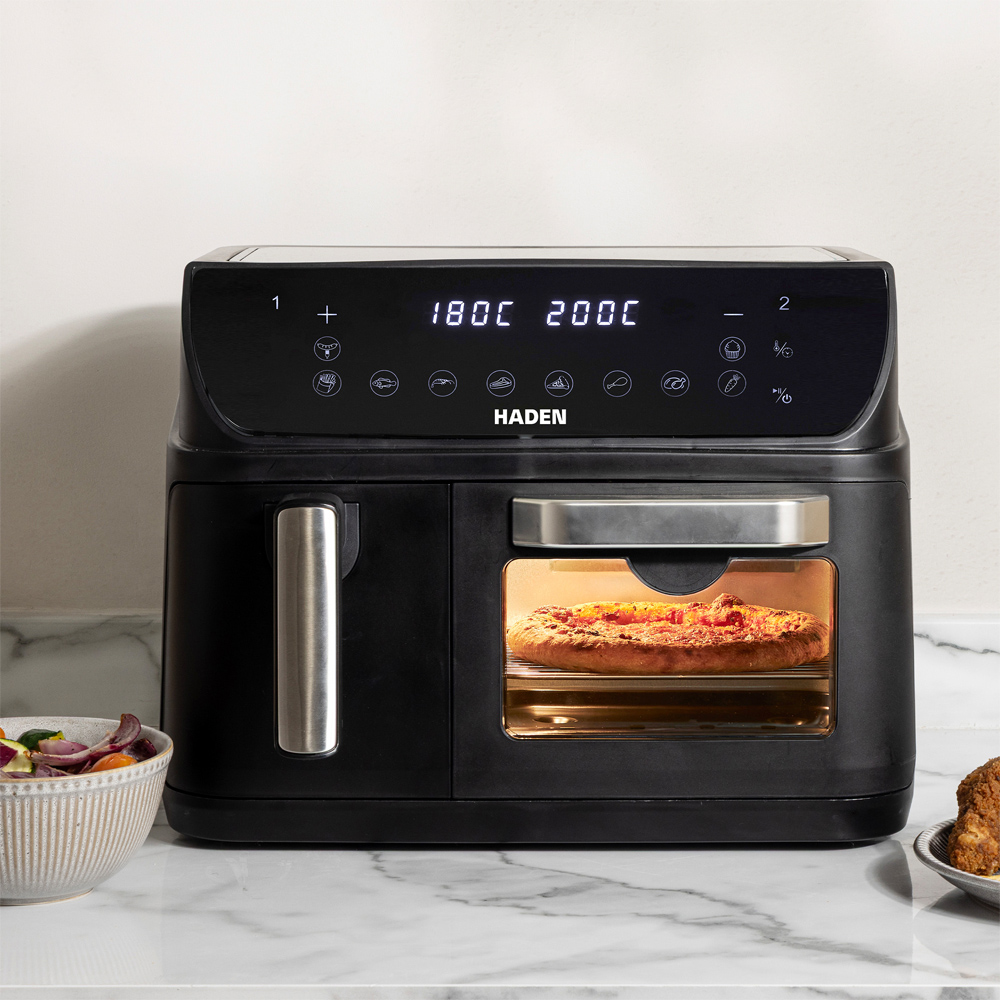 Haden 210821 Matte Black 12L Dual Zone Air Fryer Image 4