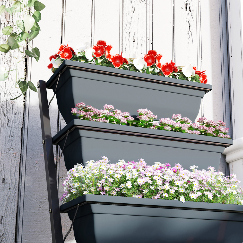 Outsunny 5-Tier Raised Garden Bed with 5 Removable Boxes Image 4