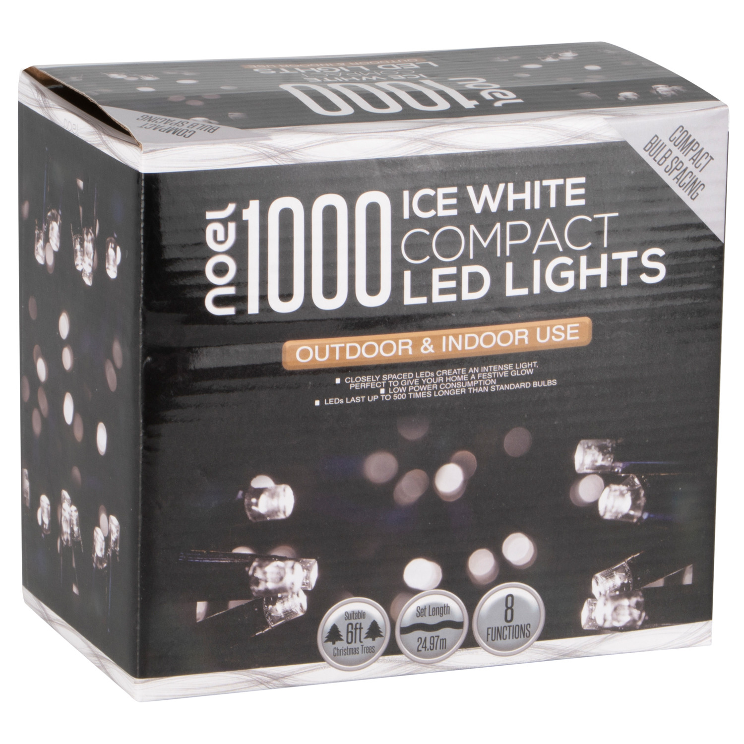 Neol 1000 Ice White Compact LED Indoor and Outdoor String Light Image