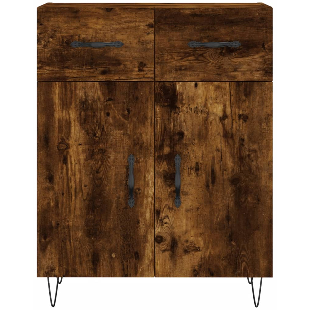 vidaXL 4 Door 2 Drawer Brown Oak Highboard Image 8