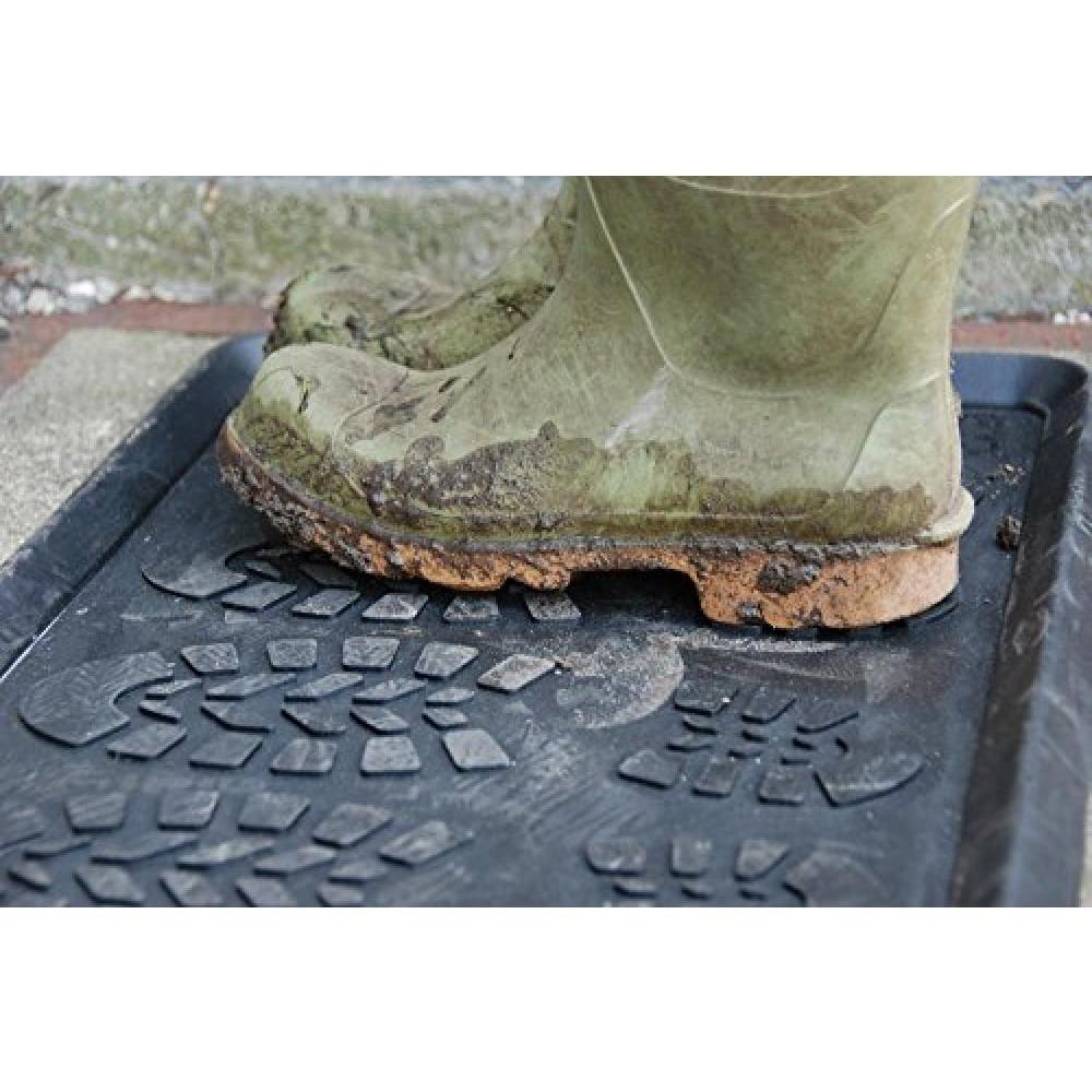 Fallen Fruits Black Heavy Duty Rubber Boot Tray Image 2