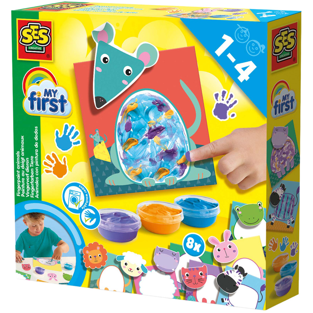 SES Creative My First Fingerpaint Animals Craft Set Image 1
