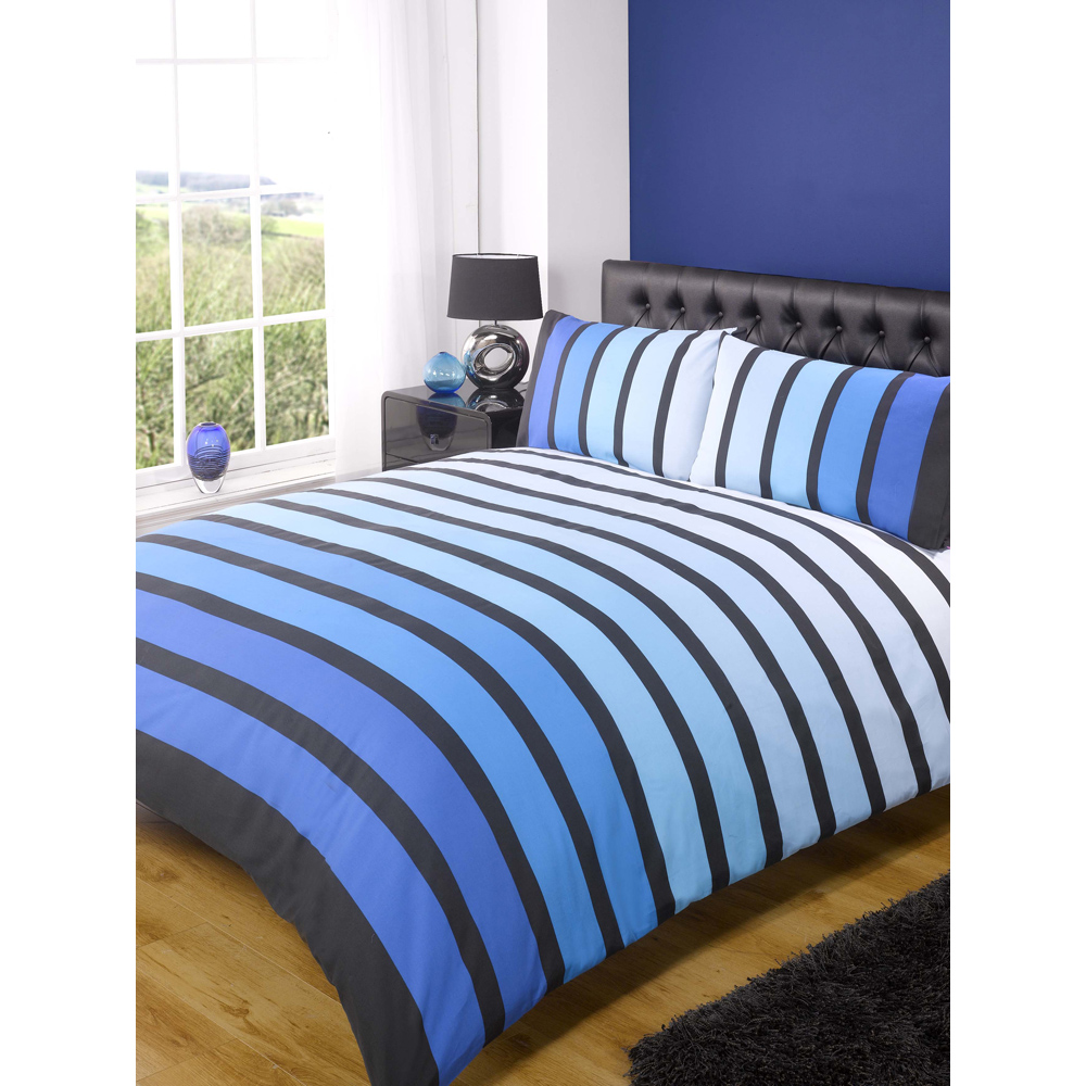 Rapport Home Soho Double Blue Duvet Set Image 2