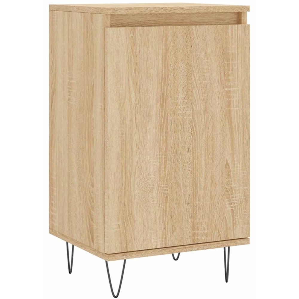 vidaXL Single Door Sonoma Oak Sideboard Set of 2 Image 5