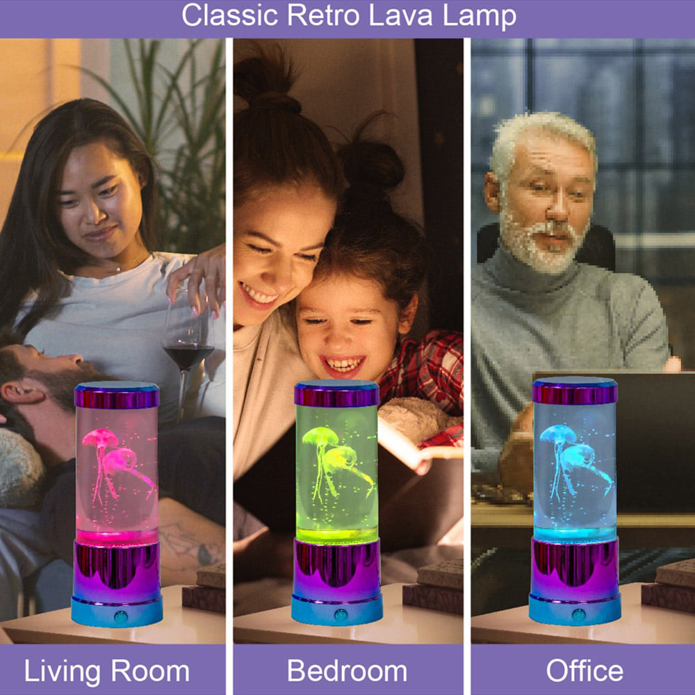 Global Gizmos Multicolour Jellyfish Aquarium Lamp 9 inch Image 8