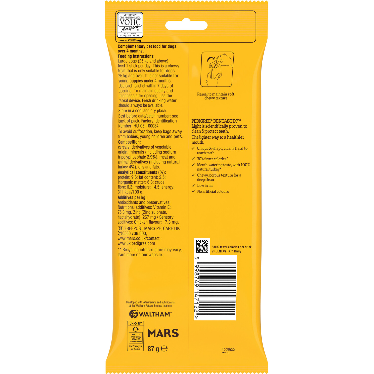Pedigree DentaStix Light Dog Chews Large 4 Image 2