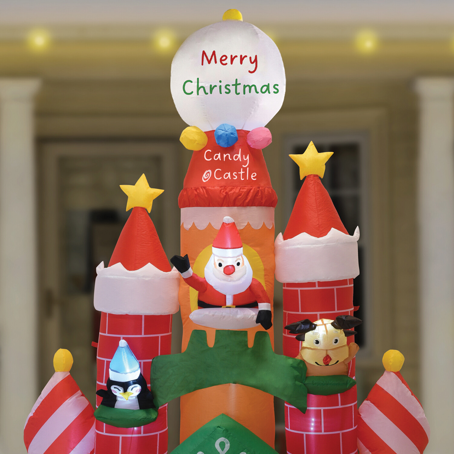 Christmas Inflatable Castle Multicolour | Wilko