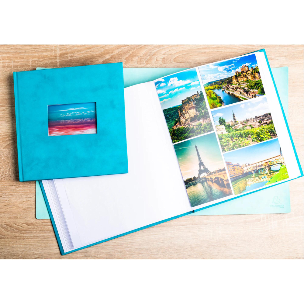 Exacompta Turquoise Photo Album 60 Sheets 300 Photos Image 2