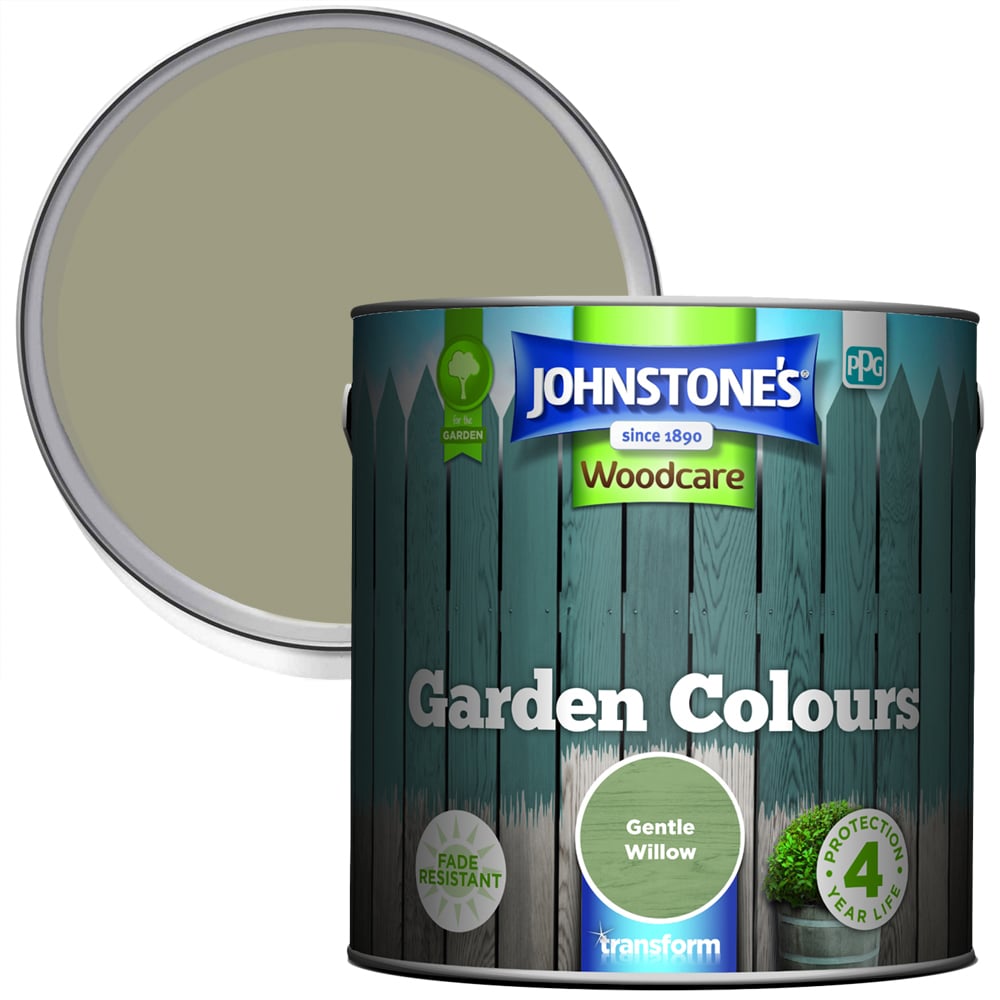Johnstone's Woodcare Garden Colours Gentle Willow Paint  2.5L Image 1