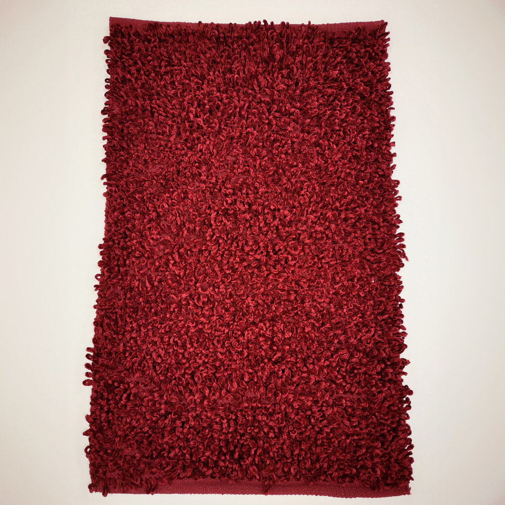 Rapport Home Oxford Purple Shaggy Super Absorbent Rug 88 x 55cm Image 2