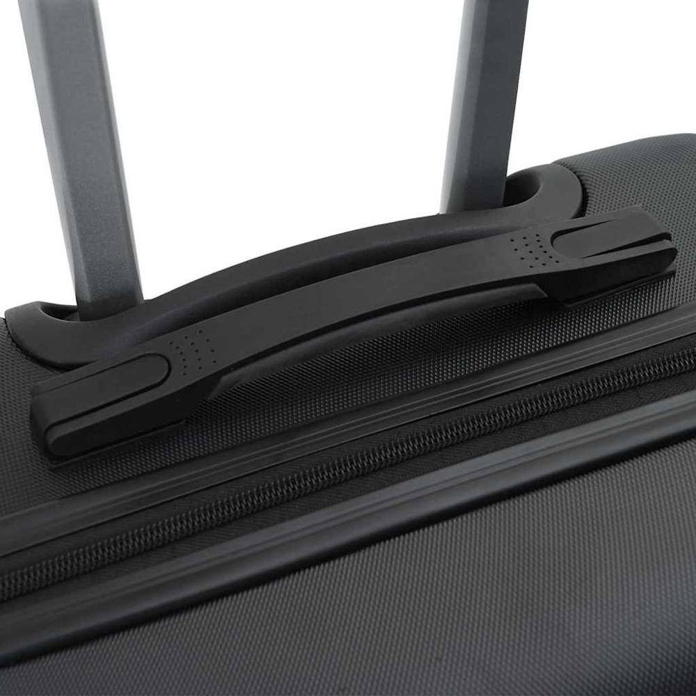 vidaXL Set of 3 Black ABS Suitcases with Wheels Image 9