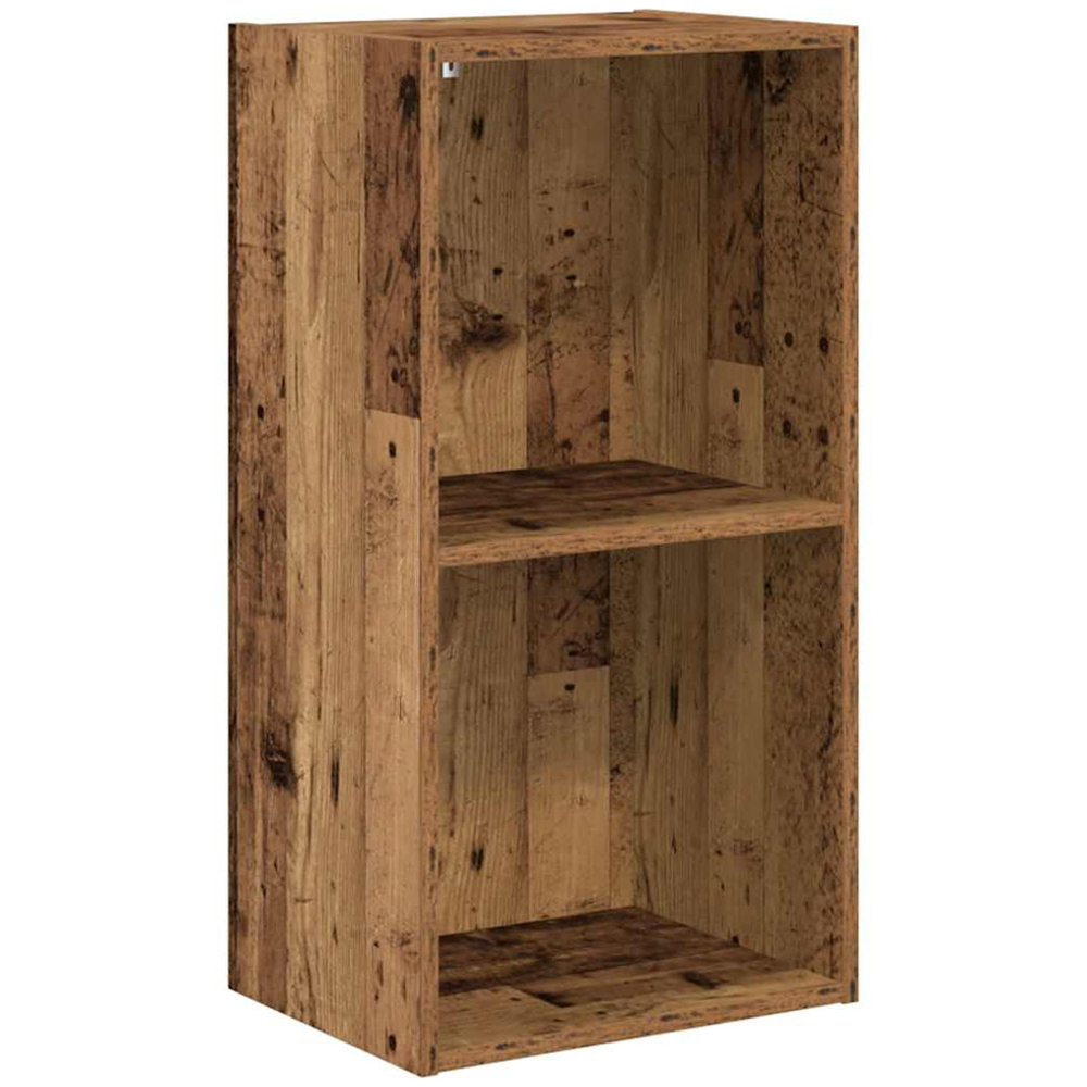 vidaXL 2 Shelf Old Wood Bookcase Image 2