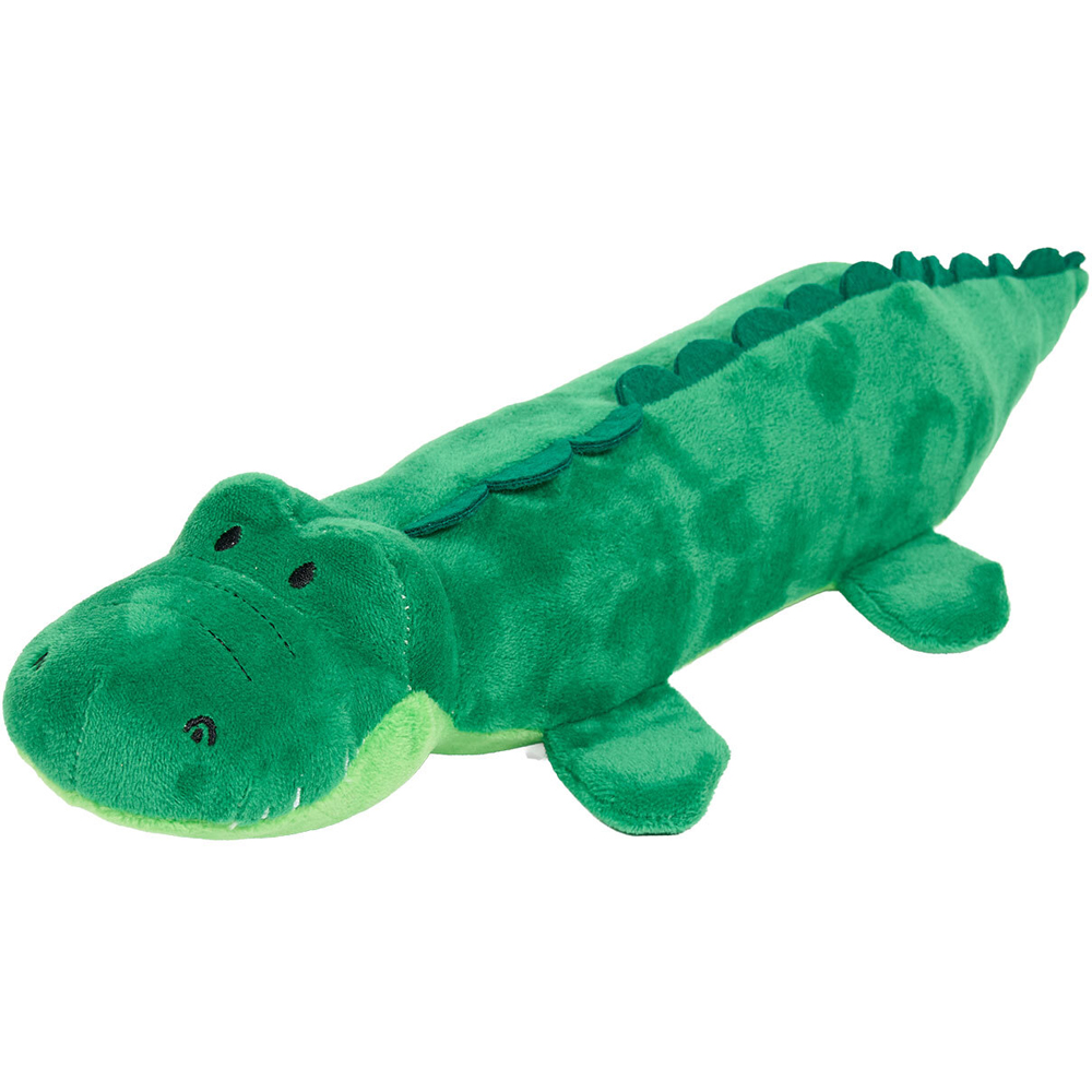 Crackle Crocodile Plush Dog Toy Green Image 4