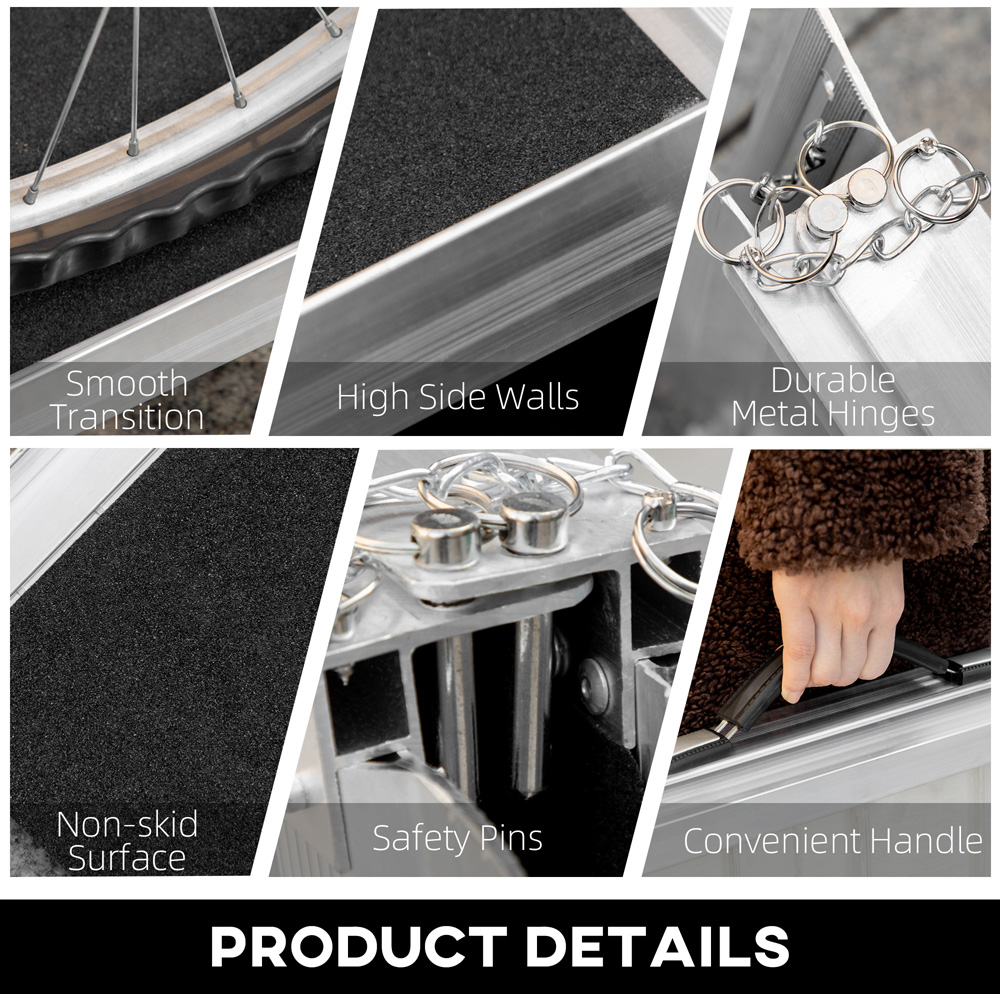 Portland Textured Aluminium Foldable Wheelchair Ramp Image 6
