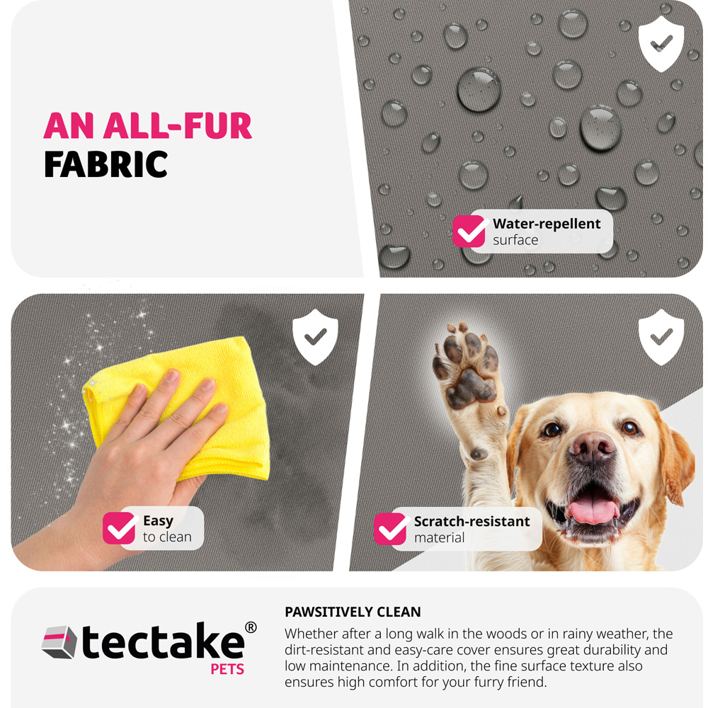 tectake Millow Grey Dog Car Seat Image 7