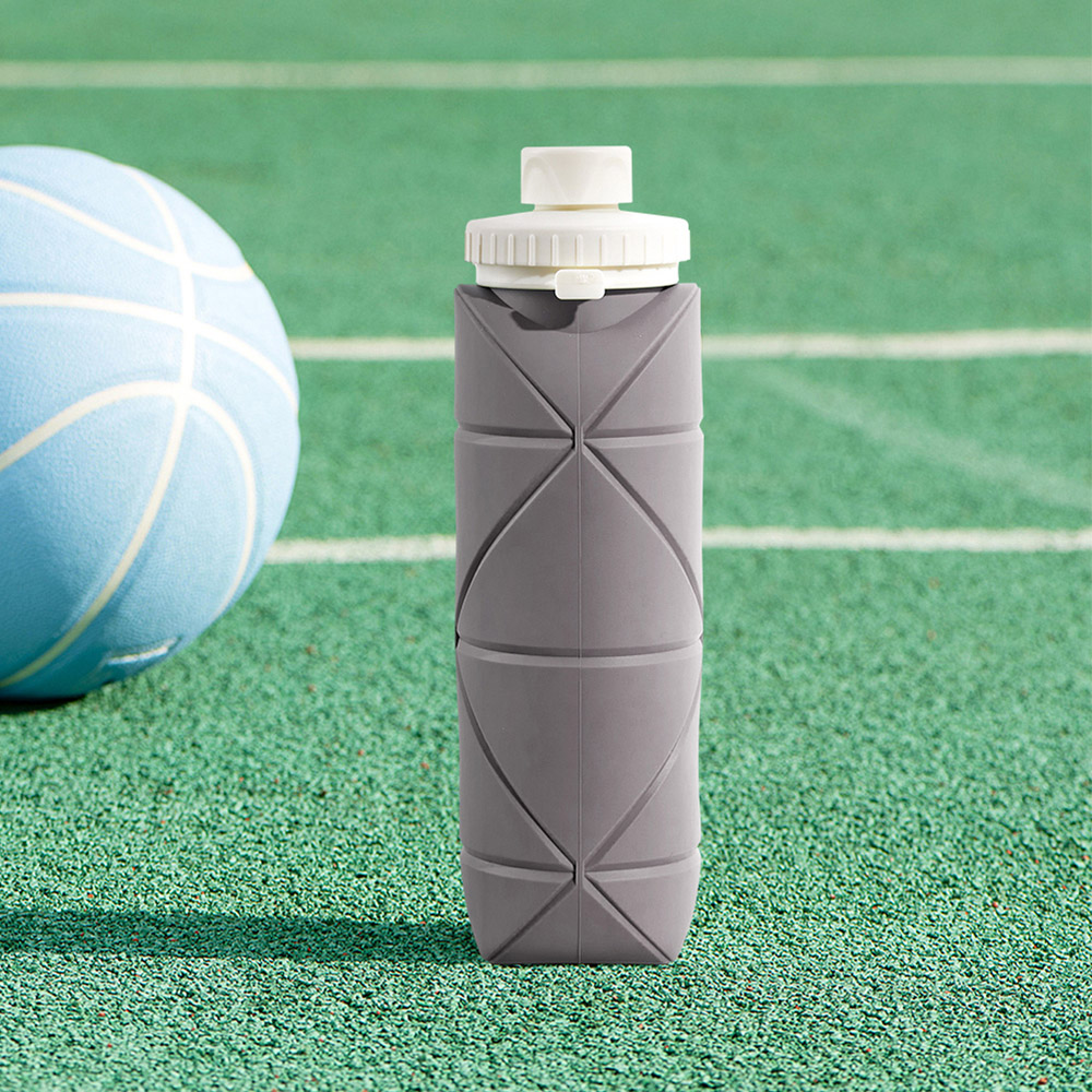 H&O Direct Grey Collapsible Bottle 600ml Image 2