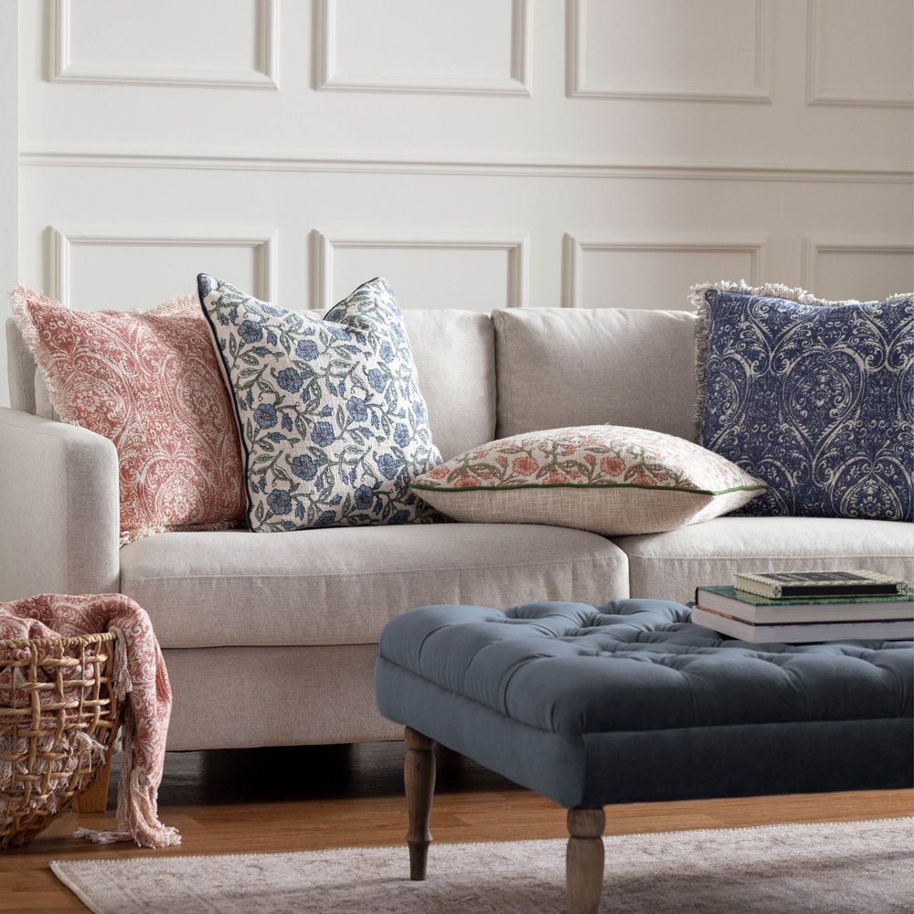 Paoletti Durelle Coral Printed Throw Image 7