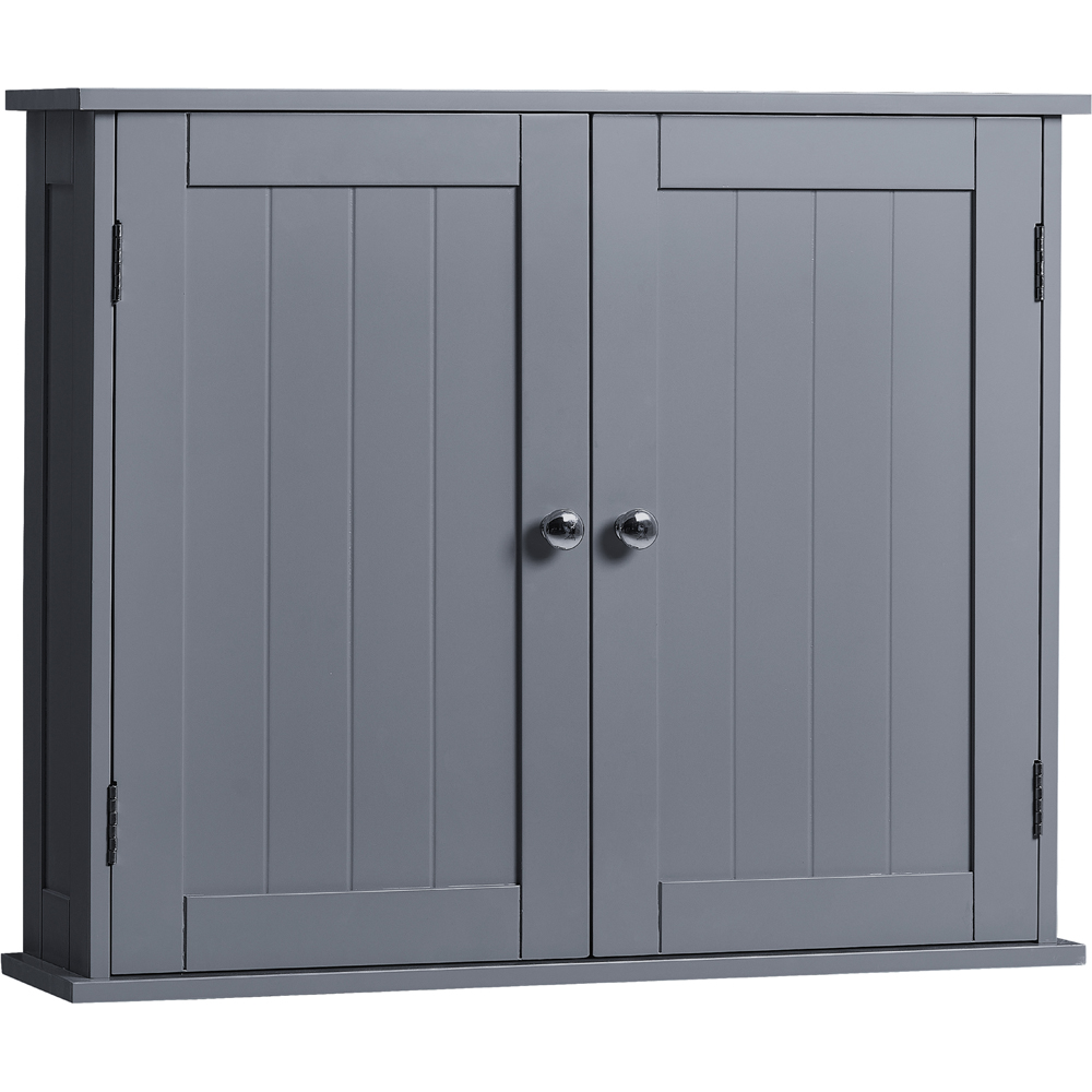 BATH VIDA Priano 2 Door Grey Wall Mounted Bathroom Cabinet Image 2