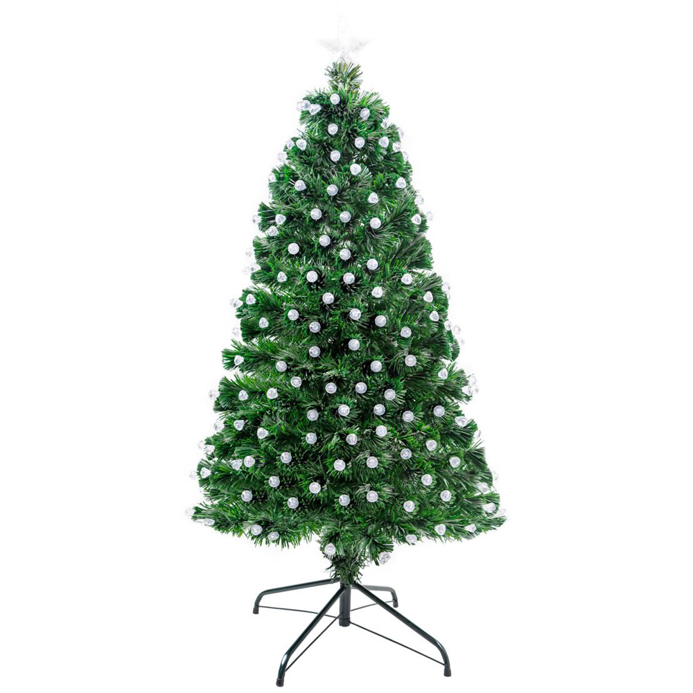 Shatchi Aurora  Fibre Optic Artificial Christmas Tree 5ft Image 1