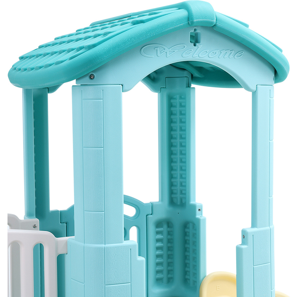 H&O Direct Kids Double Slide Climber Playset with Ring Toss Image 4