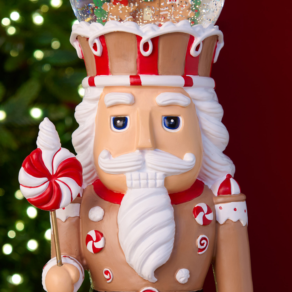 Glitter Spinning Gingerbread Nutcracker Image 3