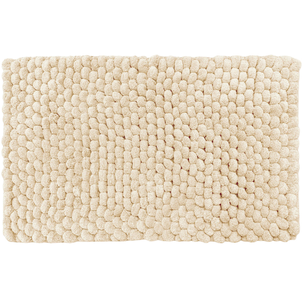 Allure Bath Fashions Bobbi Stone Giant Bobble Plush Bath Mat 50 x 80cm Image
