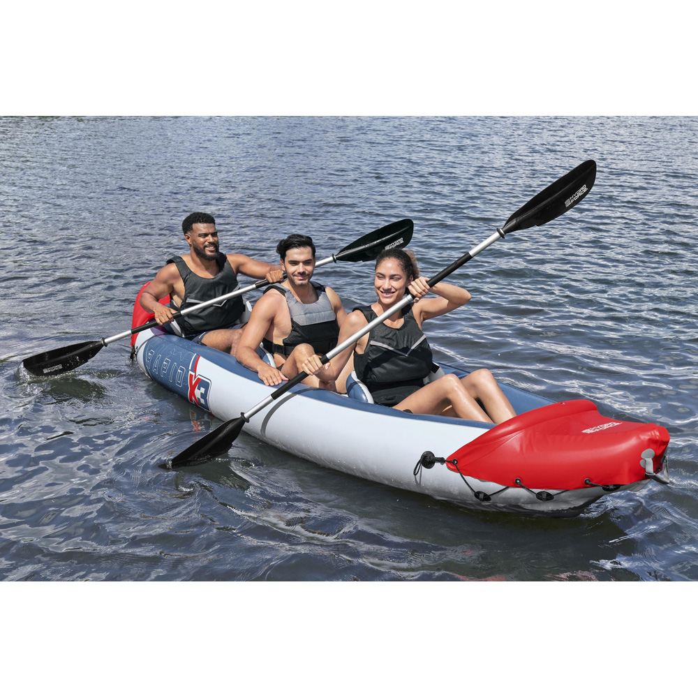 Bestway Hydro Force Rapid X3 3 Person Inflatable Kayak Set Image 2
