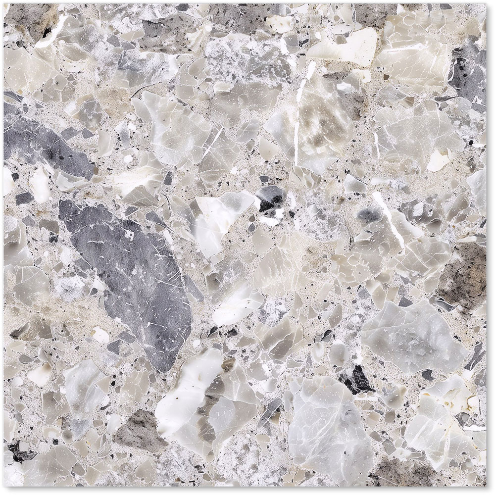 Warren Reed Designer Silver Quartz Effect Glass Kitchen Splashback 60 x 60cm Image 2