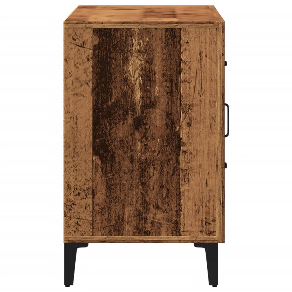vidaXL 2 Door 2 Drawer Old Wood Sideboard Image 7
