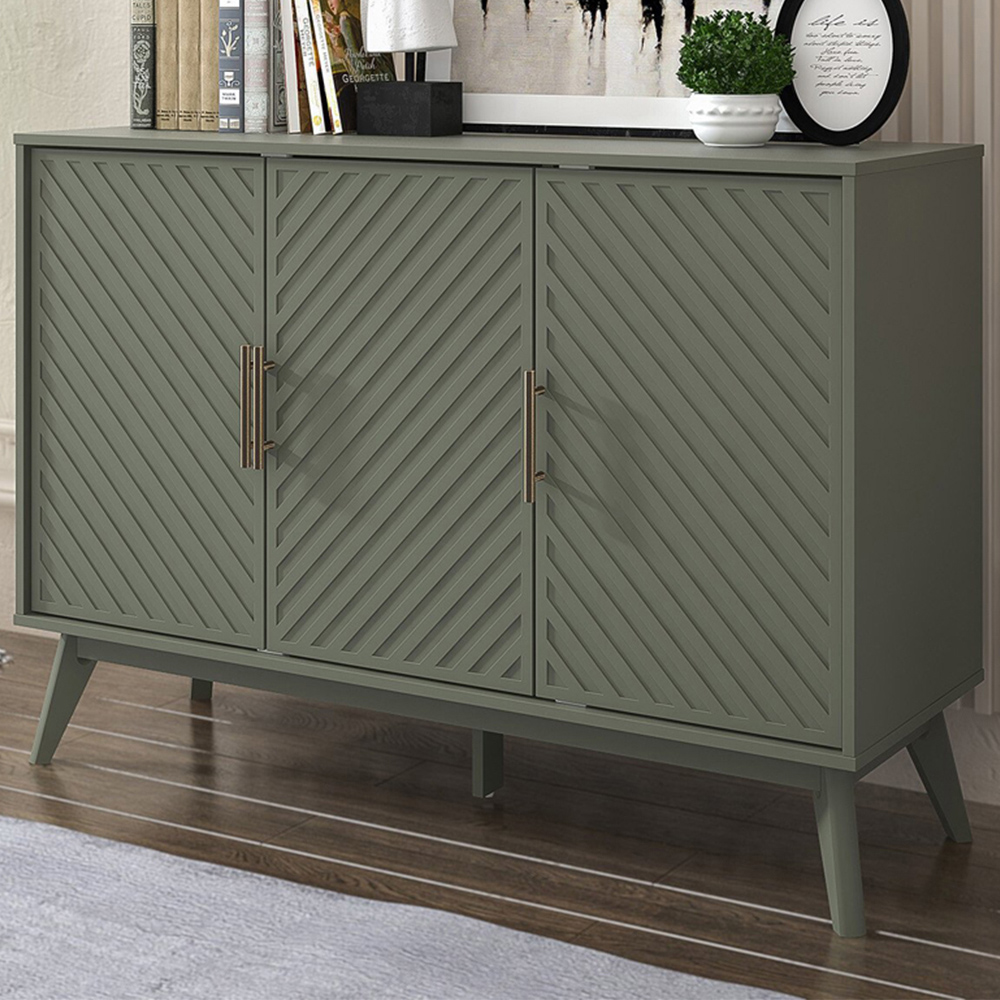Cora 3 Door Green Sideboard Image 1