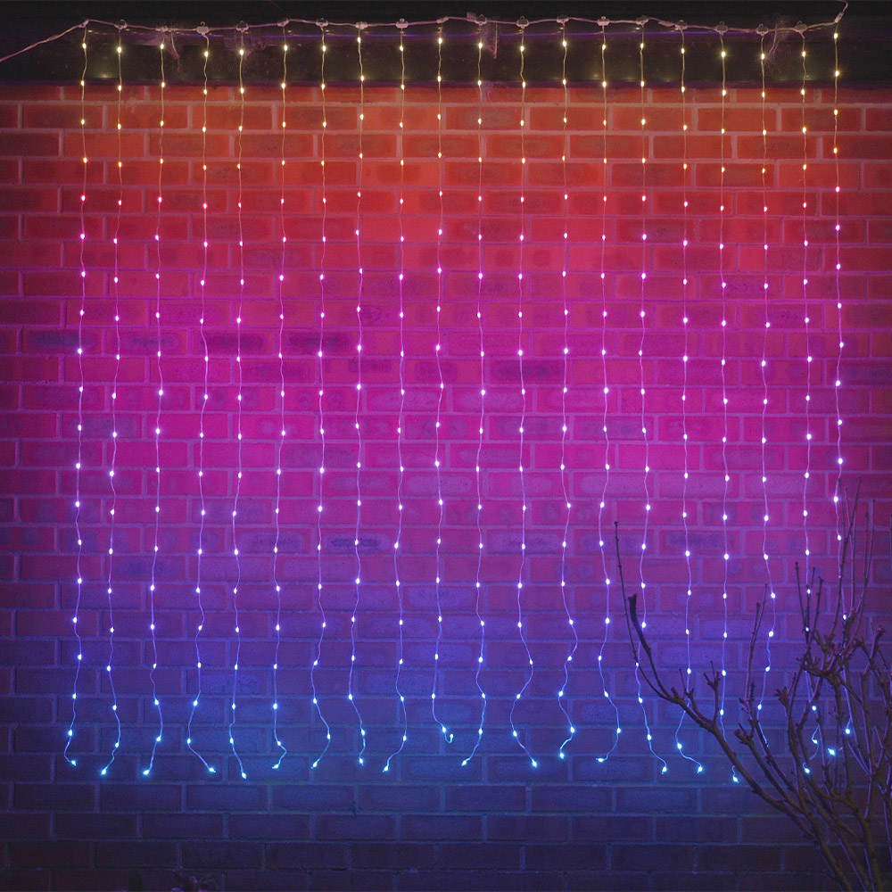 ValueLights Smart App-Control RGB IP44 Fairy Curtain Light 2 x 2m Image 1
