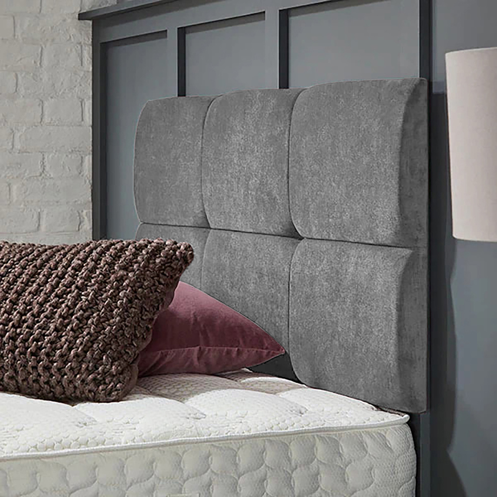 Eleganza Home Dorridge Super King Size Silver Naples Strutted Headboard Image 2