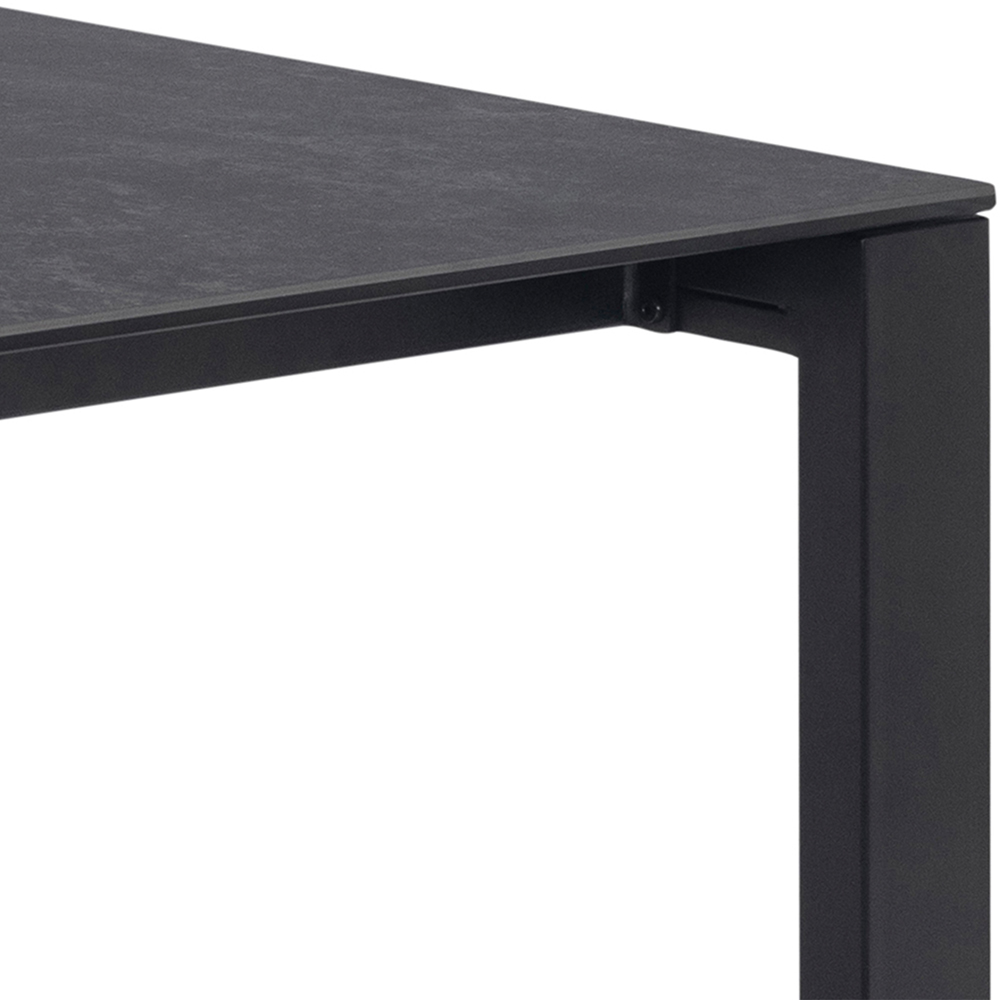 Florence Brentford Ceramic 6 Seater Dining Table Matt Black Image 7